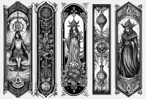hanged man tarot tattoo idea
