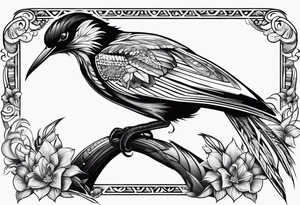 Bermuda long tail bird tattoo idea