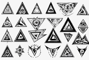 Triangle with a claw tattoo idea