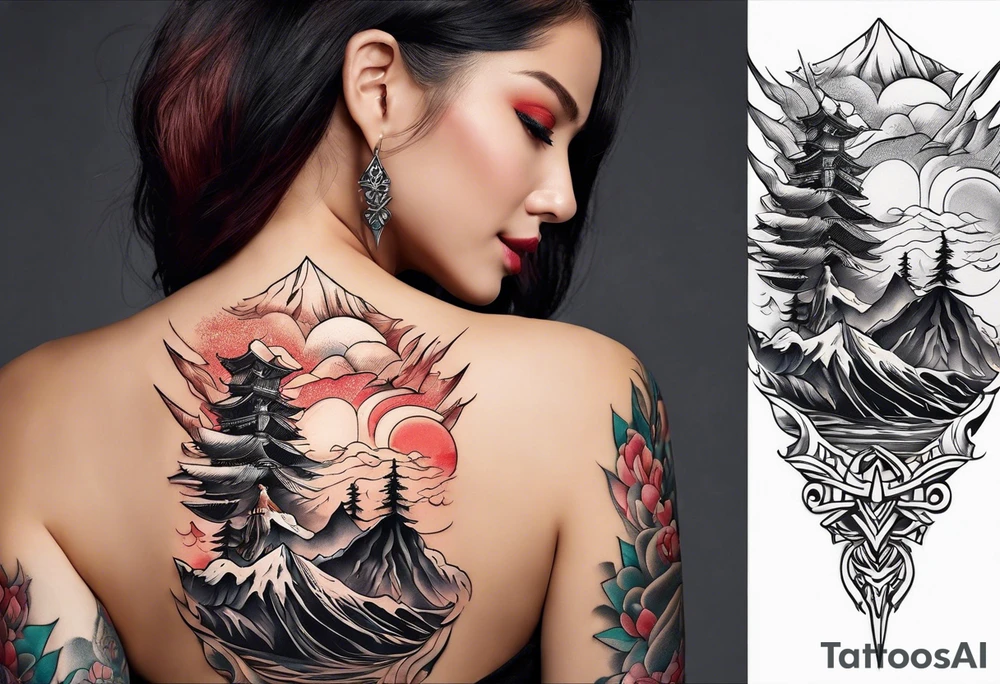 Volcán tattoo idea