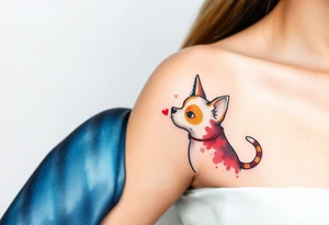Pet friendship tattoo idea