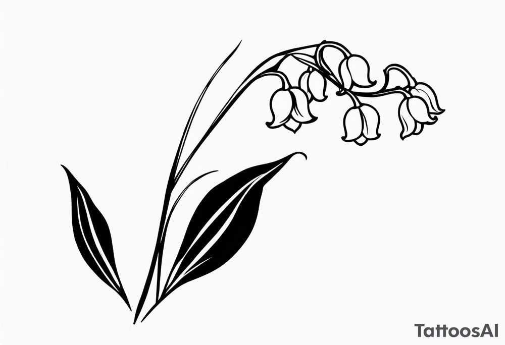 Lily of the valley tattoo idea