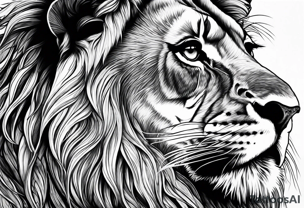 Jamaican lion tattoo idea