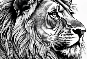 Jamaican lion tattoo idea