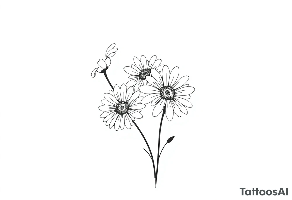Daisies tattoo idea