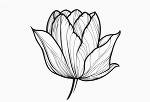 One tulip tattoo idea