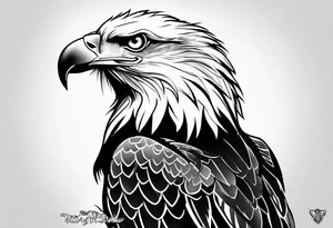 juvenile bald eagle tattoo idea