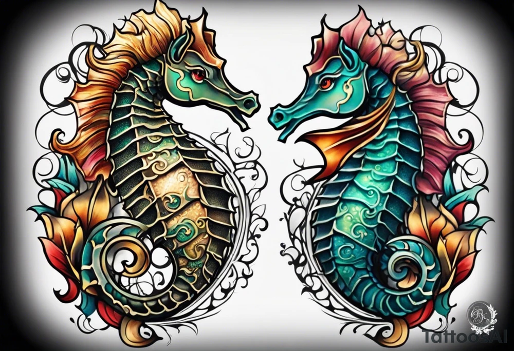 seahorse tattoo idea