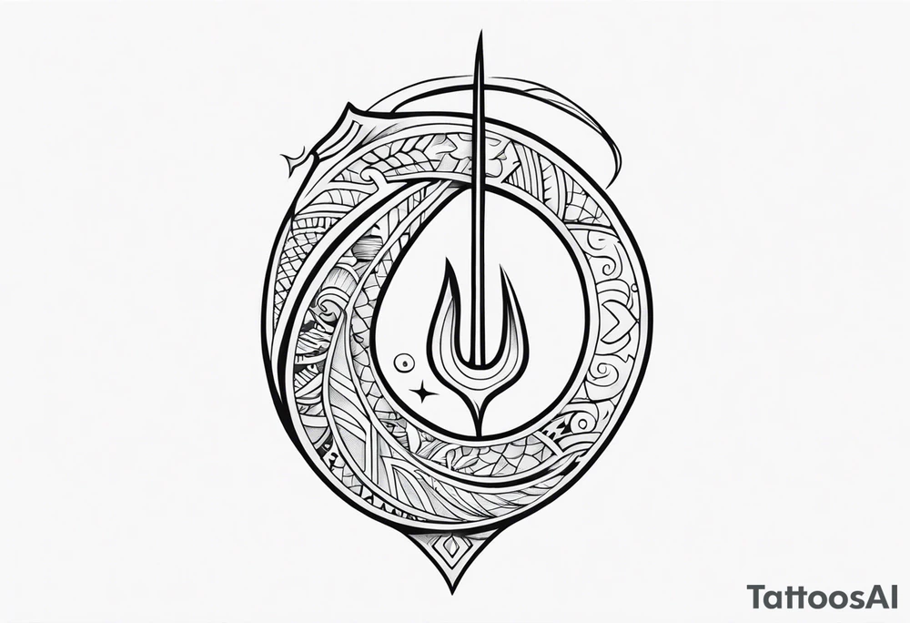 Polynesian fishing hook tattoo tattoo idea