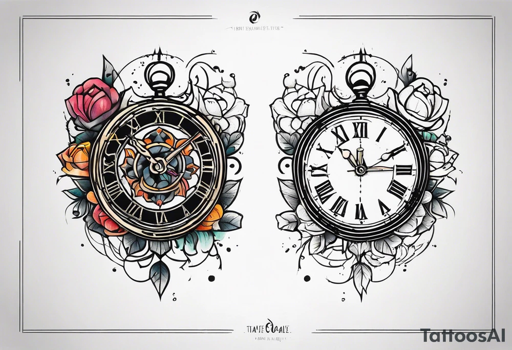 Clock tattoo idea