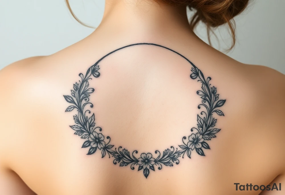 "life imitates art" in a circle tattoo idea