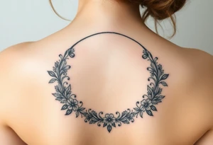 "life imitates art" in a circle tattoo idea