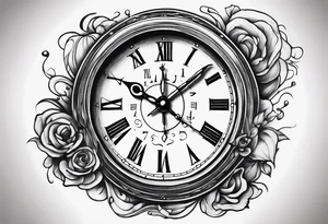 dali melted clock tattoo idea