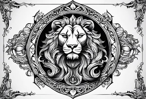 Scorpio and Leo mix tattoo idea