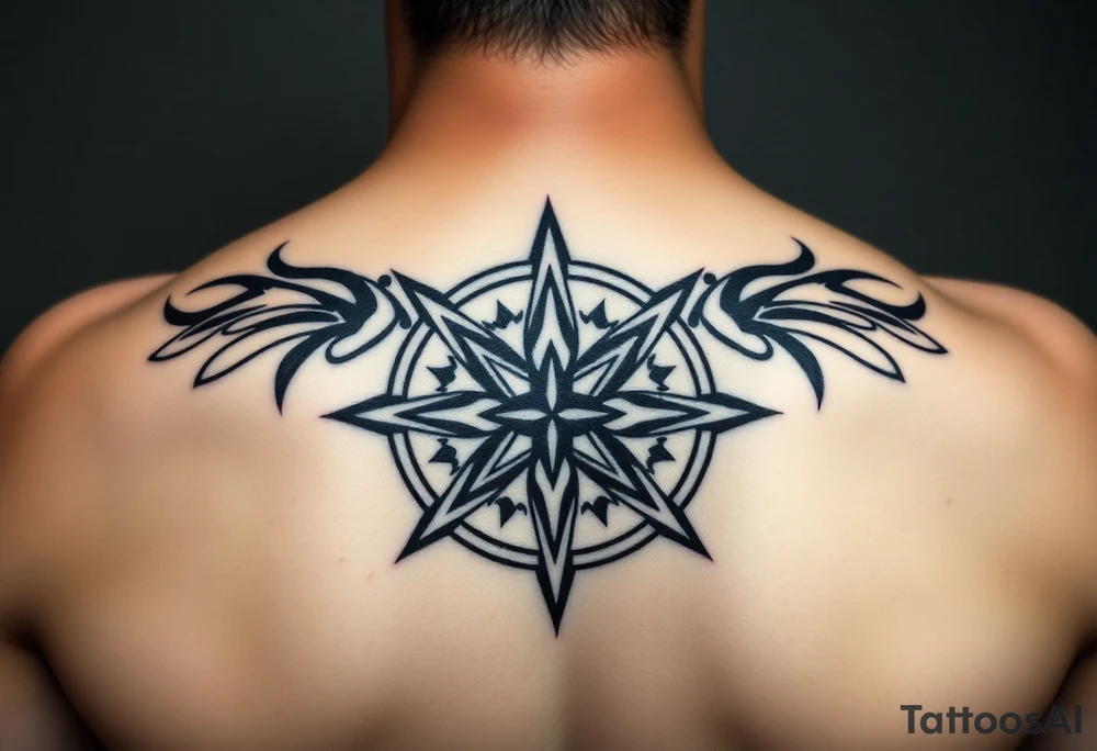 Compass rose tattoo idea