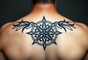 Compass rose tattoo idea