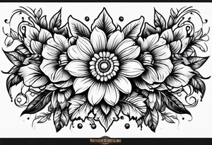 Western floral designs tattoo idea