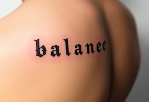 Word balance in Morse code tattoo idea
