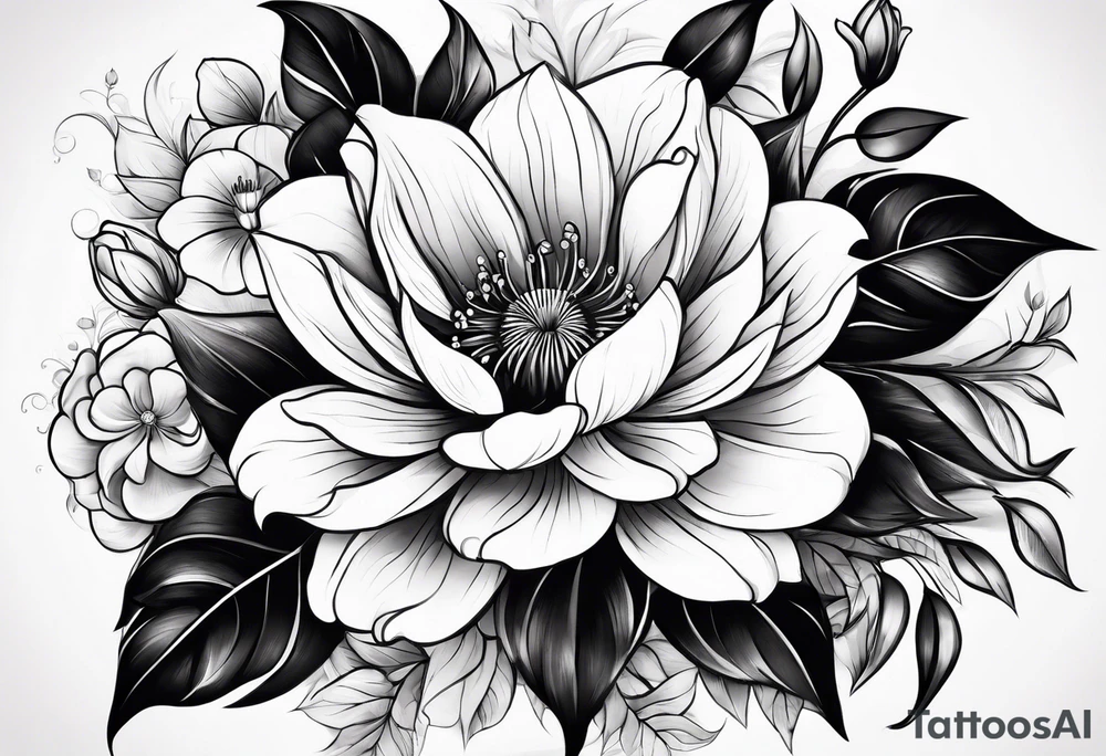 flower tattoo idea
