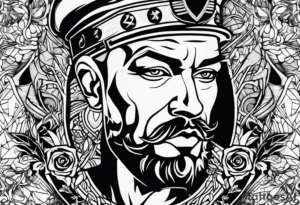 punk rocker tattoo idea