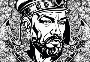punk rocker tattoo idea