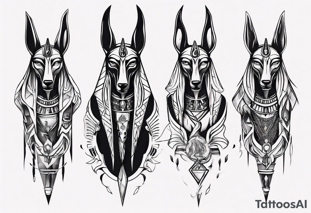 anubis tattoo idea