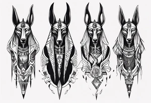 anubis tattoo idea