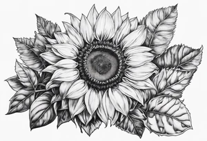Sunflower bed tattoo idea