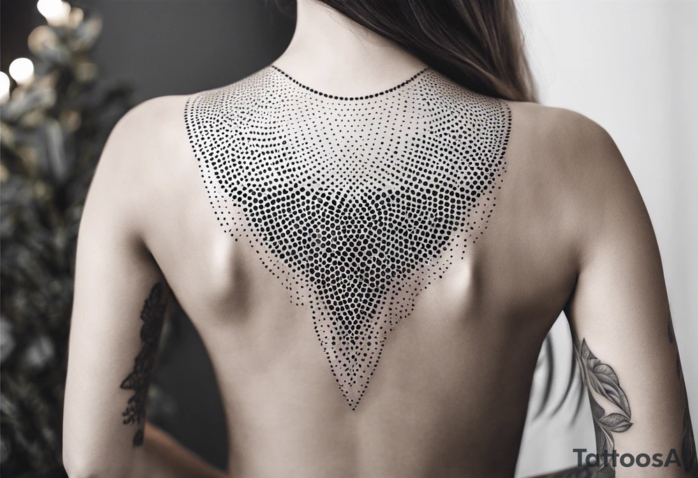 LINE AROUND SHOULDERS tattoo idea