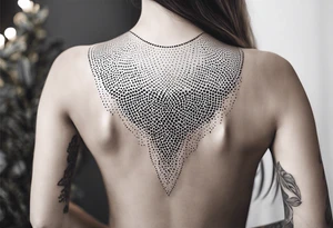 LINE AROUND SHOULDERS tattoo idea