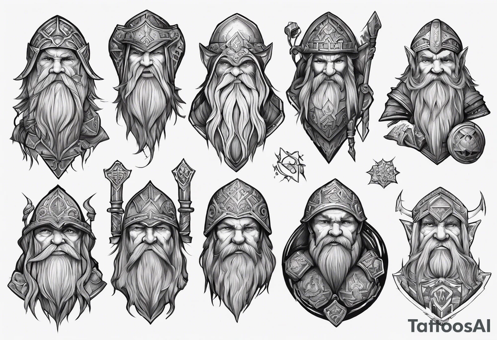 Dwarven tattoo idea