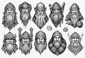 Dwarven tattoo idea