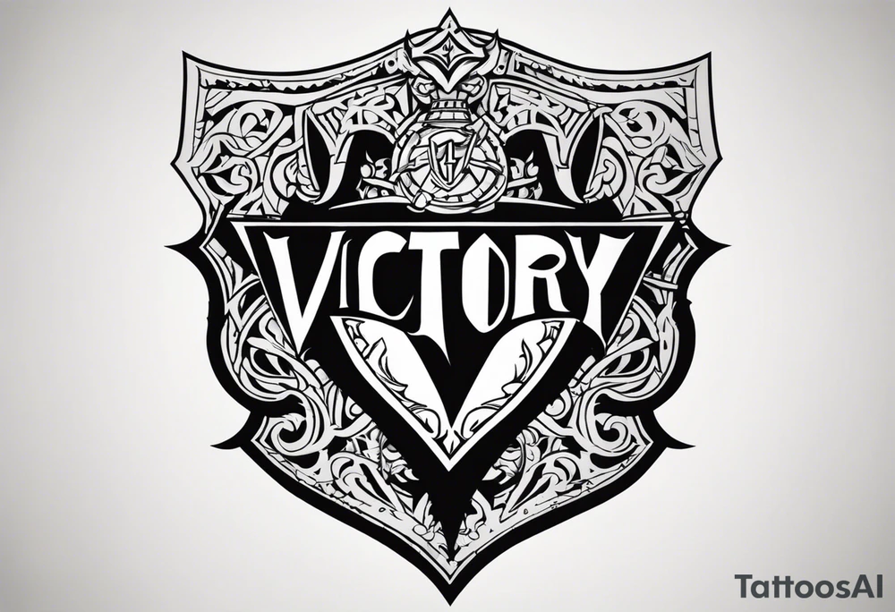 Victory or valhalla shield tattoo idea