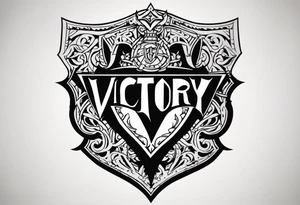 Victory or valhalla shield tattoo idea