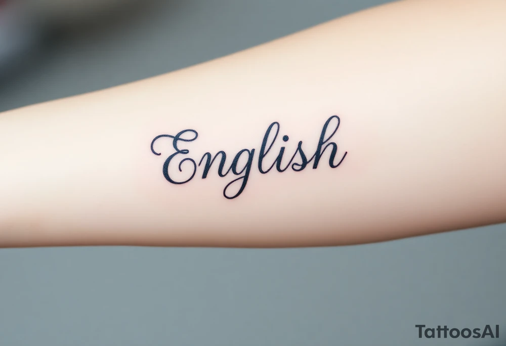 English ambigram phrases tattoo idea