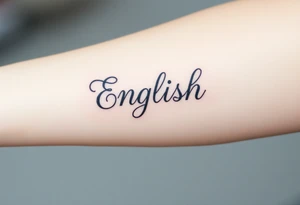 English ambigram phrases tattoo idea