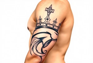 Rest in peace Denver broncos king crown tattoo idea