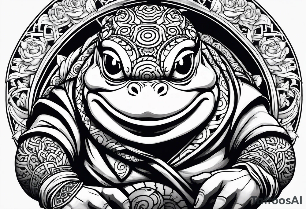Jiraiya Naruto Gamakichi toad tattoo idea