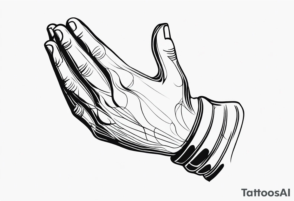 PRAYING HAND tattoo idea