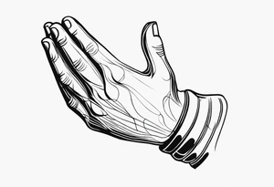 PRAYING HAND tattoo idea
