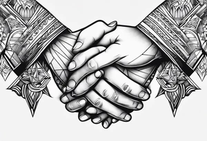 praying hands tattoo idea