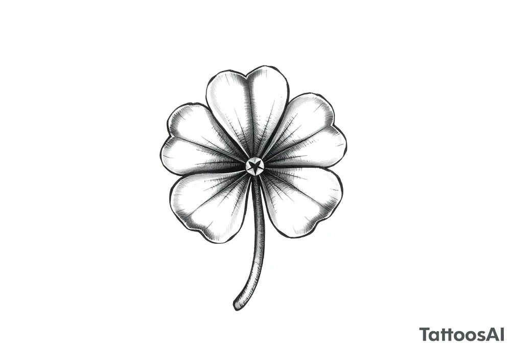 Irish clover tattoo idea