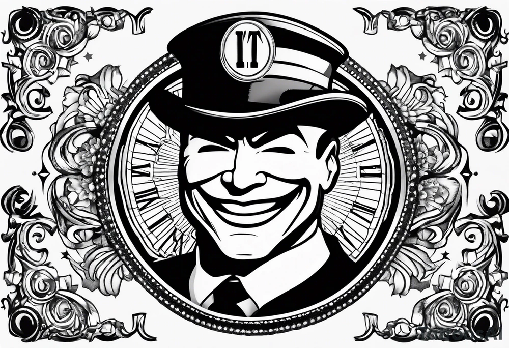 Watchmen comedian smile face badge with the words it's all a fucking joke tattoo idea