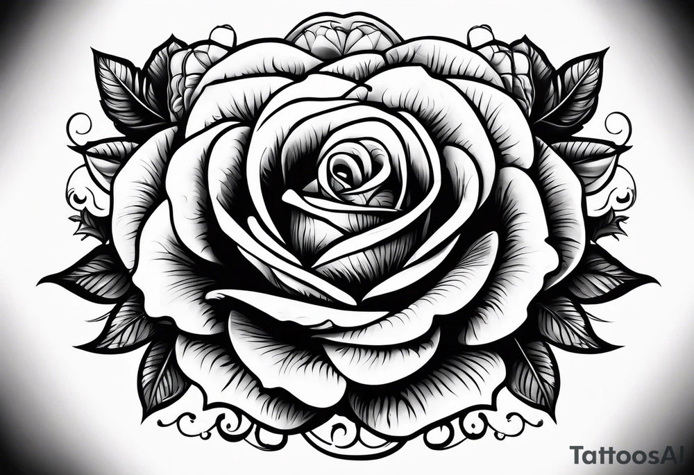Leah written Withi rose tattoo idea