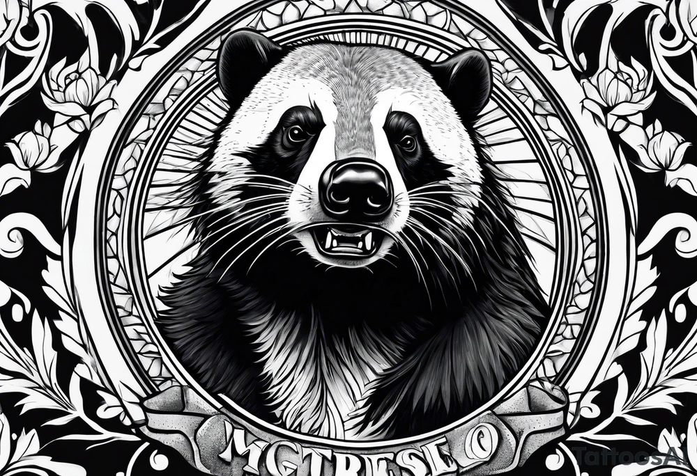 Angry Mc honey Badgers tattoo idea