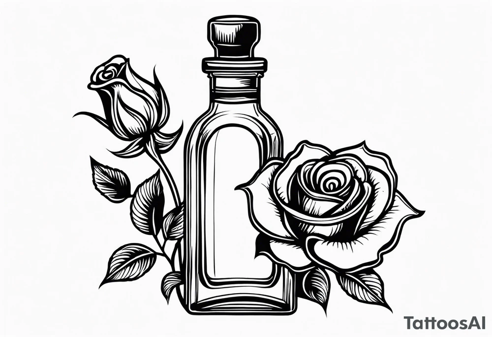 Rose 
Meer 
Flasche 
Dornen 
Seil
Kerze tattoo idea