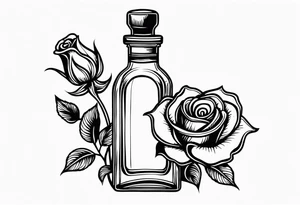 Rose 
Meer 
Flasche 
Dornen 
Seil
Kerze tattoo idea