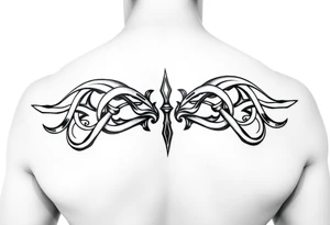 Celtic tribal sleeve tattoo idea