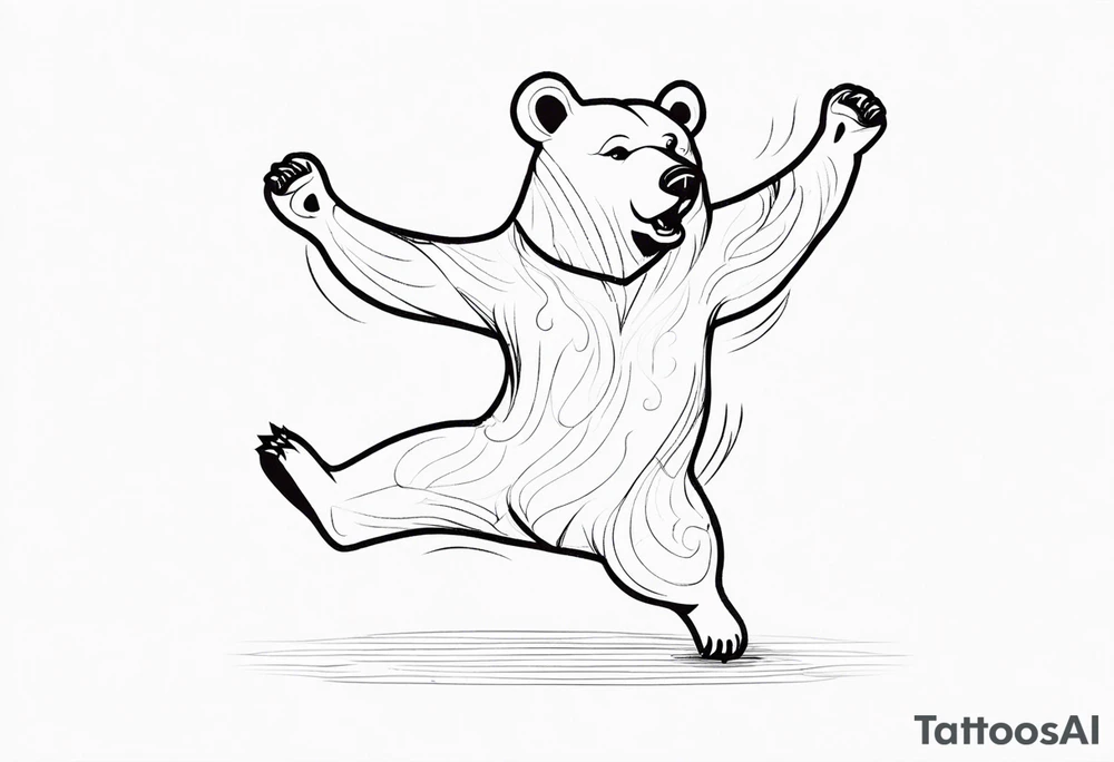 Dancing bear tattoo idea