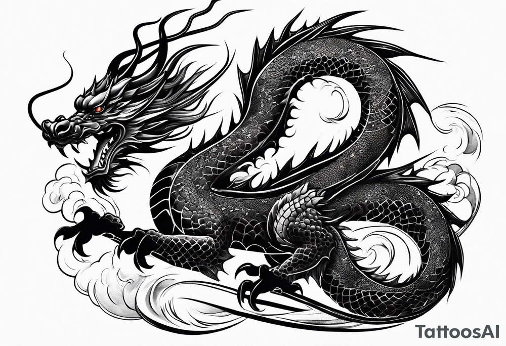 Dragon chinese tattoo idea